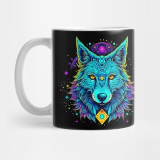 Psychedelic Wolf Mug